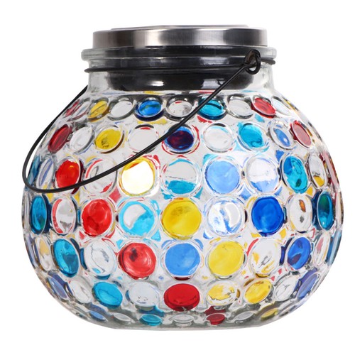 Solarglasglas lampe mosaik - solarglasglas,