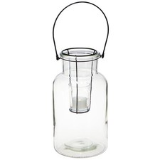 Flaschen Deko Windlicht Glas