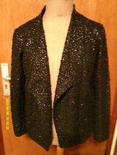 Weste schwarz silber Gr.40