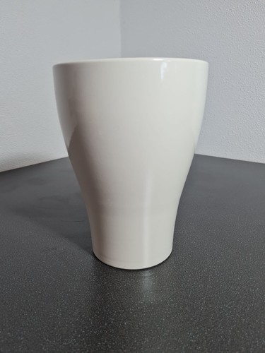 Blumenvase weiß glossy cream - glossy,