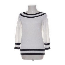 Maria di Ripabianca, Strickpullover, Größe: 42, Weiß/Schwarz/Silber #jiT