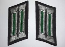 1 Paar originale Kragenspiegel DDR NVA grün Grenztruppen gestickt Offizier