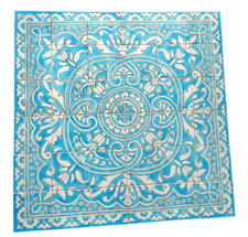 Großes Fliesenbild tyrkis