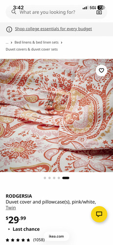 Ikea cotton duvet - duvet, set
