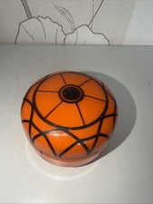 Loetz Deckeldose orange /