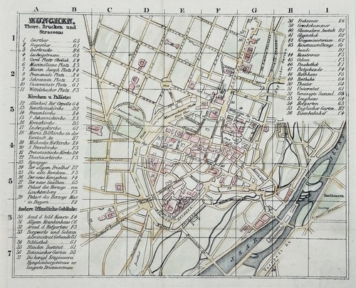München bayern stadtplan plan - bayern,
