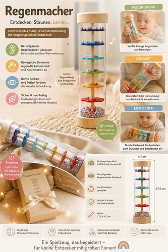 Regenmacher babyspielzeug aus - regenmacher,