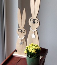 Osterhase mit Brille + Kette