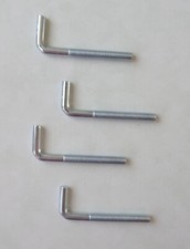4 Schraubhaken gerade M5x50mm Winkelhaken Wandhaken L-Haken 505055/4283