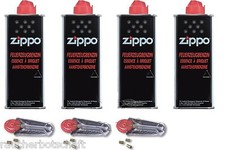 4 x ORIGINAL ZIPPO BENZIN + 3
