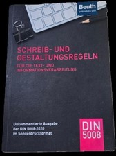Schreib und Gestaltungsregeln nach Din 5008