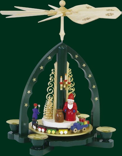 Pyramide weihnachtsmann grün - weihnachtsmann,