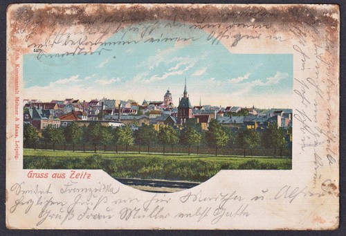 Zeitz gruss aus ak - aus,