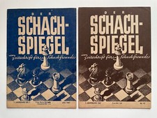 2 x SCHACH SPIEGEL 1.Jahrgang 1947 - TOP Zustand mit tollem Foto Lothar Schmidt