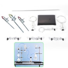 Laborstativ Laborständer Klemme Muffe Ring Laborstativ Kit Laborzubehör 60cm Kit