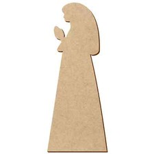 Mdf krippenfigur betende maria - mdf,