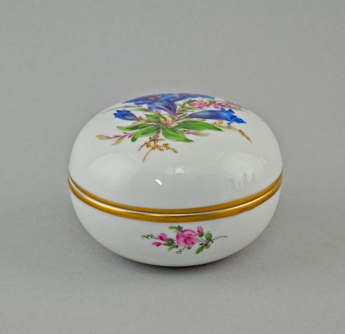 Meissen dose blumendekor - meissen,