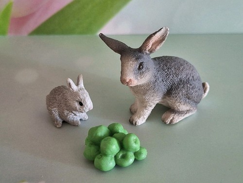 Schleich kaninchen mit baby - kaninchen,