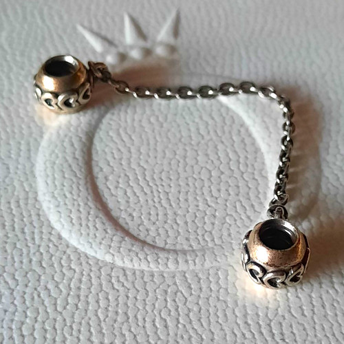 Charm sicherheitskette 925er - sicherheitskette,