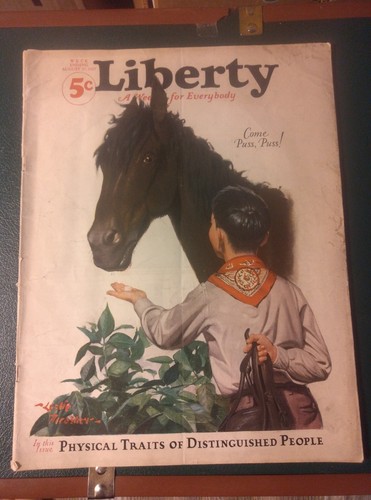 Vintage liberty magazine - magazine, aug