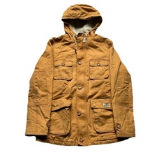 Hilfiger Denim Parka Herren XL Camel Winterjacke Teddyfutter #C10-18