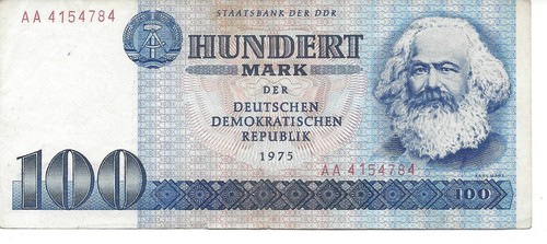 Geldschein banknote ddr 100 - geldschein,