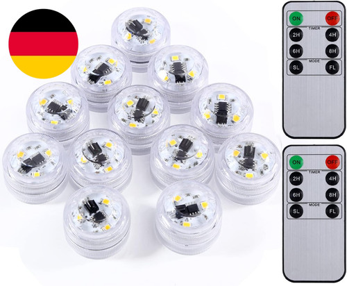 Led teelichter mit timer 12 - led,