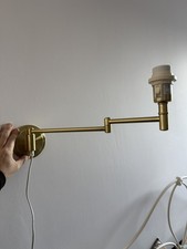 IKEA Stämma Einzelbirne schwenkbar Messing Gelenkarm Wandlampe -stecker