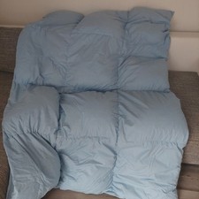 Zwei Kassetten Federbetten,blau, 135 X 200