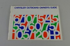 Betriebsanleitung / Owner's Manual Chrysler Außenborder 6 - 120 PS Stand 1964
