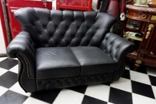 Chesterfield Woburn   2 Sitz Sofa gebraucht Made in England 100 % Echt leder Top