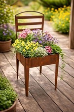 Pflanzstuhl Edelrost Metall