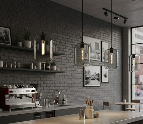 Moderne industrielle decken - moderne,