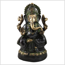 Ganesha XXL Messing antik Stil