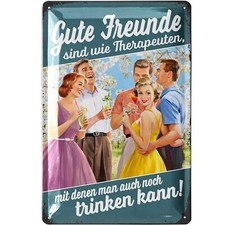 Retro Blechschild, lustige Schilder mit Sprüchen, Bar Dekoration 20x30cm