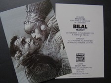 Enki BILAL  Druck 15 x 22 cm  + Einladung   Ausstellung 1990