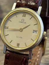 OMEGA De Ville ~ Damen Vintage Armbanduhr (25mm/Quarz)