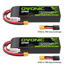 2x OVONIC 7,4V 130C 6500mAh 2S