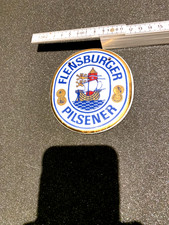 Zapfhahnschild FLENSBURGER PILSENER  Porzellan 10 x 10,5 cm 93 g