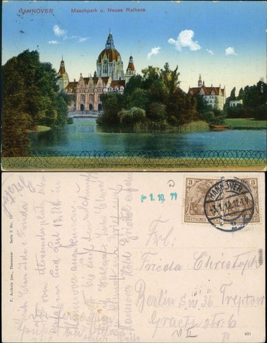 Ansichtskarte hannover neues - ansichtskarte,