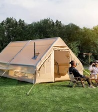 Aufblasbares Zelt mit Pumpe für 10-12 Personen 12qm Campingzelt Familienzelt