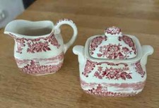 Enoch Wedgwood Royal Homes of Britain Red*Milch&Zucker*guter Zustand**ca.1970