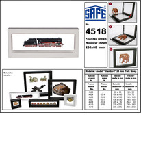 Schweberahmen Mini-Trix Eisenbahn SAFE 4518 Weiß Innen 265x60 Außen 295x95x35mm