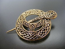 Keltische Bronze Brosche Fibel