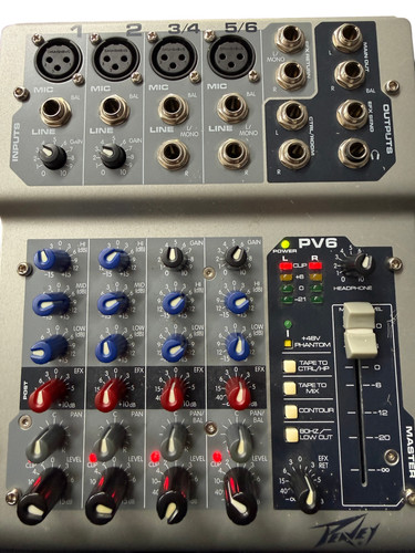 Peavey pv6 usb - pv6, kompaktmixer
