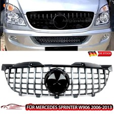 Sport Kühlergrill Schwarz Chrom für Mercedes Sprinter W906 Vorfacelift 2006-2013