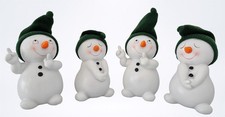 4 Stück Schneemann Figuren