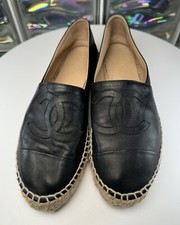 Chanel Espadrilles Damen Gr. 39 Schwarz Designerstück