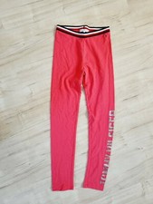 Tommy Hilfiger Hose Leggins Sport Gr 152 lachs rot silber