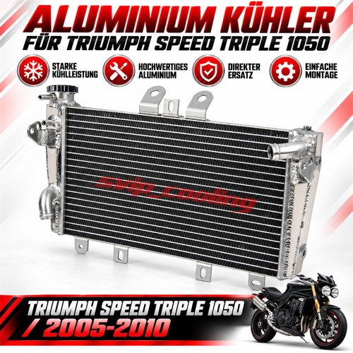 Aluminium kühler für triumph - aluminium,